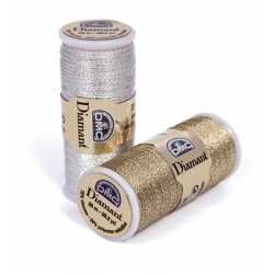 DMC DIAMANT FILO LUREX PER RICAMO  GR.35 - ART. 380 SCT.6 ROCCHETTI